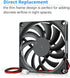 Gdstime 80mm x 80mm x 10mm DC 5V Brushless Cooling Fan 2PIN...