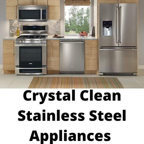 Crystal Clean Eco-Cloth Amazing Lint-Free/Streak-Free/Chemical-Free Microfiber Cloth for Windows & Glass/Mirrors Stainless Steel Appliances TV/Com...