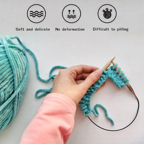 4 PCS 400g Soft Chenille Yarn Velvet Yarn for Crocheting,Fluffy Yarn for Knitting and Crochet DIY Craft,Warm Yarn for Blanket Bag Hat Scarve Cloth...