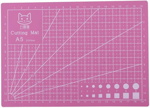 Self Healing Cutting Mat, A5 PVC Cutting Mat Non Slip Bottom Cut Pad Board for Scrapbooking Quilting Sewing Handmade DIY Tool()...