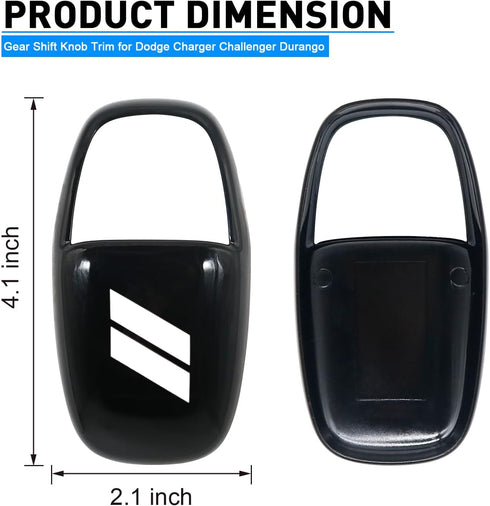 Gear Shift Knob Head Cover for Dodge Charger Challenger Accessories 2015-2023 2024 Durango 2016-2024 ABS Interior Shell Insert Decoration Protecto...