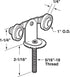 Prime-Line N 6529 3 In. Nylon Top Mount Closet Door Tandem Flat Rollers (Single Pack)...