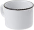 Abbott Collection 27-ENAMEL/CAP WHT Enamel Look Stoneware Cappuccino Mug, White...
