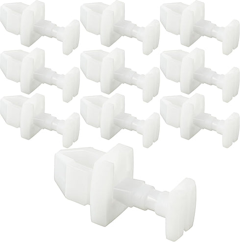 10 Pack RV Refrigerator Clips Compatible with Norcold 617772 Replacement Vent Door Latch, 1/2 Inch Thin Wall Plastic RV Camper Refrigerator Vent C...
