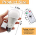 Texsens-Rechargeable-LED-Emergency-Light-Bulb, 7W 600LM 3000K E26 Battery Powered Lamp with Hooks & Remote Controller for Power Outage Camping Hur...