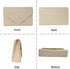 Evening Bags Women Clutch Purse Faux Suede Small Cute Classic Envelop Crossbody Handbag for Formal Wedding Party with Chain...