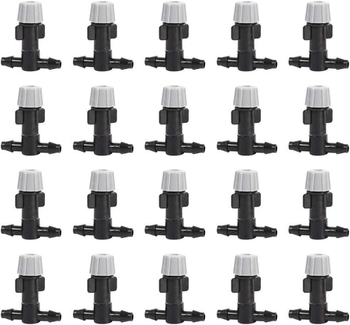 Drip Irrigation Kit, 20Pcs Adjustable Sprinkler Drip Irrigation Mister Heads with Tee Joints, Watering System for Garden Lawn Farm...