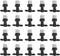Drip Irrigation Kit, 20Pcs Adjustable Sprinkler Drip Irrigation Mister Heads with Tee Joints, Watering System for Garden Lawn Farm...