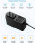 6V 1A Power Supply Adapter 6V 1A Power Supply 100V-240V AC Power Adapter Wall Charger for Arm Blood Pressure/Little Sewing Machine/Soap Dispenser/...