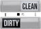 Gorilla Grip Clean and Dirty Dishwasher Magnet Sign, Optional Adhesive, Magnetic Kitchen Decor, Easy Read, Non-Scratch, Heavy Duty Shutter Slide M...