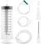 Giant Syringe for Liquid, Plastic Large 500ml Big Syringe?Individual Sterile Sealed for Scientific Dispensing Watering Paint Oil Refilling Feeding...