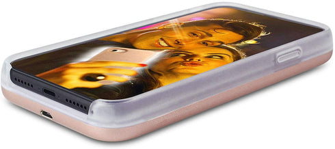 Selfie Illuminate LED Light Up Case for iPhone 13 Pro Max - Rechargeable Back and Front Illuminated (Rose Gold)...