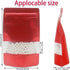 50 Pieces Smell Proof Red 6.3 * 9.4 In Resealable Matte Metallic Ziplock Bags, Stand Up Food Storage Bags with Window, Foil Pouch Sealable Bags fo...