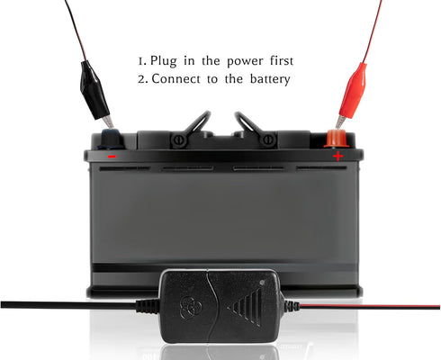 12V 1000mA Automatic Battery Charger, Maintainer, Trickle and Desulfatorr with Short Circuit Protection......