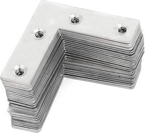 Orgrimmar 36 PCS Corner Brace Plates Metal L Shaped Flat Repair Plates Corner Brace Brackets 50mmx50mmx1mm...