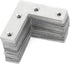 Orgrimmar 36 PCS Corner Brace Plates Metal L Shaped Flat Repair Plates Corner Brace Brackets 50mmx50mmx1mm...