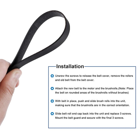 KEEPOW Part #440005536 Replacement Belts Fit for Hoover FH51000 FH51001 FH51002 Dual Power Max Carpet Cleaner (4 Pack?...