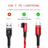 Apple 10ft 6ft Lightning to USB C Cable 2pack Fast Charging Cord Mfi (Red)...