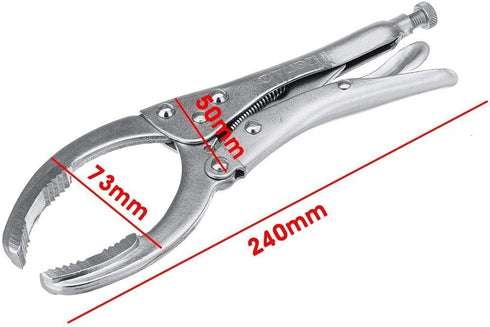 Alloy Steel Car Oil Filter Plier Remover Wrench Vice Locking Grip Vise Spanner Removal Repair Hand Tools Adjustable Hold Grip...