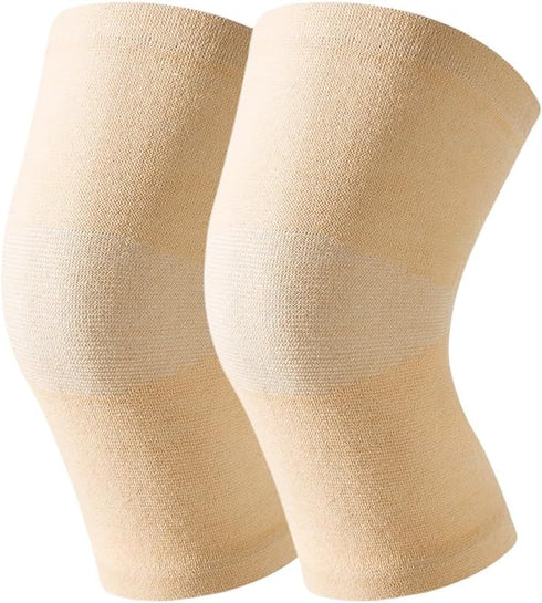 Elandy 1 Pair Unisex Non-trace Knee Pads-Knee Brace Support Sleeve Leg Support Brace Pads Kneecap For Outdoor Sports Volleyball Basketball Dance C...