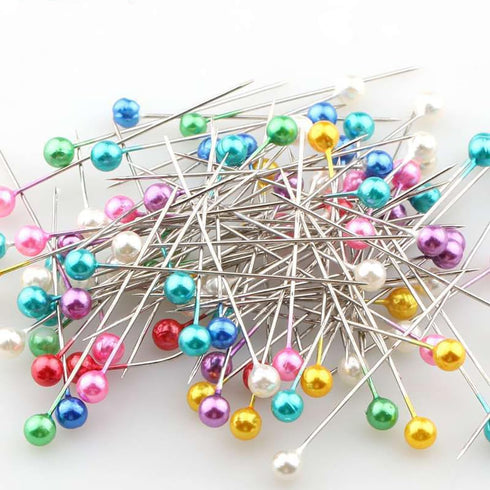 1000PCS Sewing Pins, Multicolor Straight Pins, Pearlized Ball Head Quilting Pins Long 1.5 inch for Fabric DIY Sewing Pins Crafts...