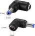 uxcell 5Pcs DC Power Connector Adapter 90 Degree Angle 5.5mmx2.1mm Male Plug to Female Jack Coupler Converter for Laptop CCTV Camera Strip Lightin...