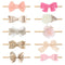 10 PCS Baby Girl Headbands and Bows Soft Elastic Nylon Hairbands Handmade Newborn Head Bands Hair Accessories for Babies Infant Toddler...