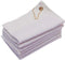 6 Pack Terry Velour Golf Towels, 11x18 Fingertip Towels, Sport Towels, Corner Grommet & Hook (White, 6)...