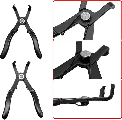 30°& 80° Push Pin Plier Set, Angled Pliers Fastener Remover Tool Rivet Puller, 2 Pcs Set...