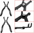 30°& 80° Push Pin Plier Set, Angled Pliers Fastener Remover Tool Rivet Puller, 2 Pcs Set...