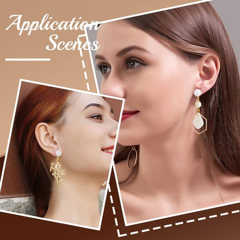 1 Box 120Pcs Hypoallergenic Pearl Earring Posts Pearl Earring Stud Findings with Loop and Imitation Pearl Beads Gold Stainless Steel Earring Studs...