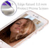 BAISRKE Shiny Rose Gold White Marble Design Clear Bumper Matte TPU Soft Rubber Silicone Cover Phone Case Compatible with iPhone 7 Plus iPhone 8 Pl...
