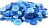 Swpeet 550 Pieces Assorted Sizes Resin Buttons 2 and 4 Holes Round Craft Buttons for Sewing DIY Crafts Children's Manual Button Painting (Blue)...