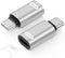MoKo Lightning Female to USB C Male Adapter 2 Pack, Lightning to USB C Converter for iPhone 15 Series, iPad, iPhone to USB C Adapter for Fast Char...