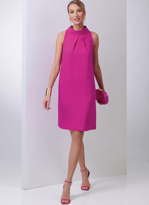 Vogue Misses' Lined Dress Sewing Pattern Packet by Tom & Linda Platt Inc, Design Code V2023, 14-16-18-20-22, Multicolor...