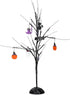 Mark Feldstein & Associates Tree with LED Lights Spooky Black 24 inch Iron Metal Halloween Figurine...
