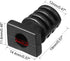 uxcell 20Pcs 6mm Inner Dia PVC Square Strain Relief Cord Boot Protector Sleeve Power Tool Hose Black...
