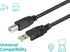 Monoprice USB 2.0 Extension Cable - USB Type-A to USB Type-B, Male to Male, Active, 28/24AWG, 49 Feet, Black...