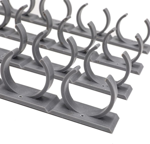 Upgraded Kitchen Spice Rack Organizer Adhesive Spice Gripper Clips Strips Cabinet Holder, 4 Pack Spice Hooks with Screws,Holds 20 Jars (Grey, 4)...