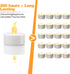 LED Tea Lights, 24 Pack Flickering Flameless Tea Lights, Warm Yellow, Last 200H+, Battery Operated Tea Lights for Decoration(24 Pack, Warm Yellow)...