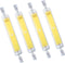15W 118mm R7S LED Bulbs(4 Pack) 150W Halogen Enquivalent J-Type 120V Dimmable T3 R7s Base Double Ended Flood Light for Landscape Light (White)...