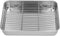 Roasting Pan with Racks Stainless Steel Broiler Pan and Grill Rectangular Roaster with Rack for Cooking Baking(26.5 * 20.5 * 5cm)...