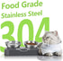 Stainless Steel Cat Food Bowl, 15-Angle, Ergonomic Design Reduces Vomiting...