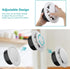 4 Inch Round Vent Cover, 8 PCS ABS Adjustable Soffit Vents, White Ceiling Vent Covers for Living Room, Closet, Kitchen, Bathroom, Office Ventilati...