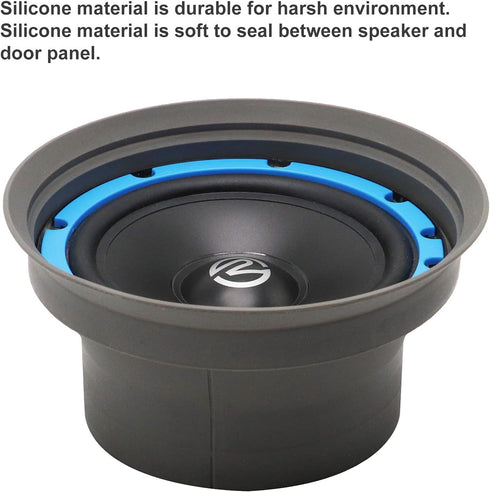 RECOIL SP525 Foldable Silicone 5.25”Car Speaker Baffle Sound Quality Improvement and Speaker Protection One Pair...