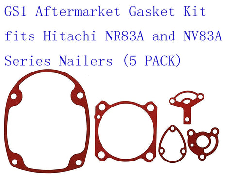 GS1 Aftermarket Gasket Kit fits Hitachi NR83A and NV83A Series Nailers (5 PACK)...