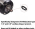 (8+8 Sets 1/2” & 3/8" Impact Retaining Ring Clip Friction Ring Hog Ring with O-Ring for Milwaukee Electric Pneumatic Type Impact Wrench...