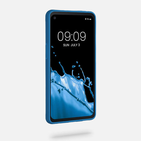 kwmobile Case Compatible with Samsung Galaxy Xcover Pro Case - Soft Slim Protective TPU Silicone Cover - Blue Reef...