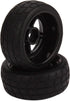 BQLZR Black RC 1: 10 Tires and Wheels Set 2.56" (Dia1.77") Hub Wheel Rims 5 Spoke + Rubber Tires Pack of 4...