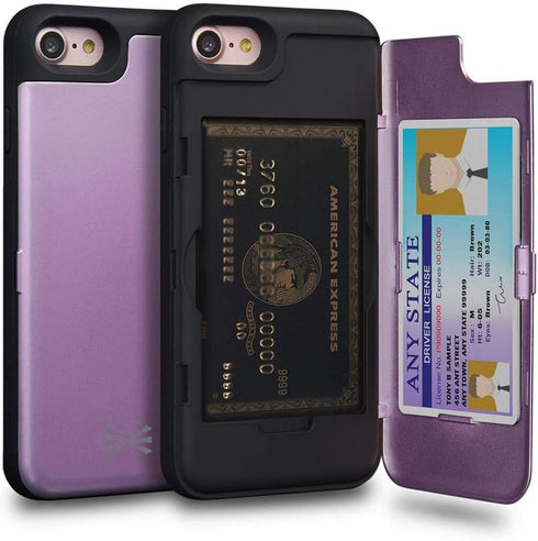 TORU CX PRO for iPhone SE 2022 / SE 2020 / iPhone 8 / iPhone 7 Case Wallet | Protective Shockproof Heavy Duty Cover with Hidden Card Holder & Card...